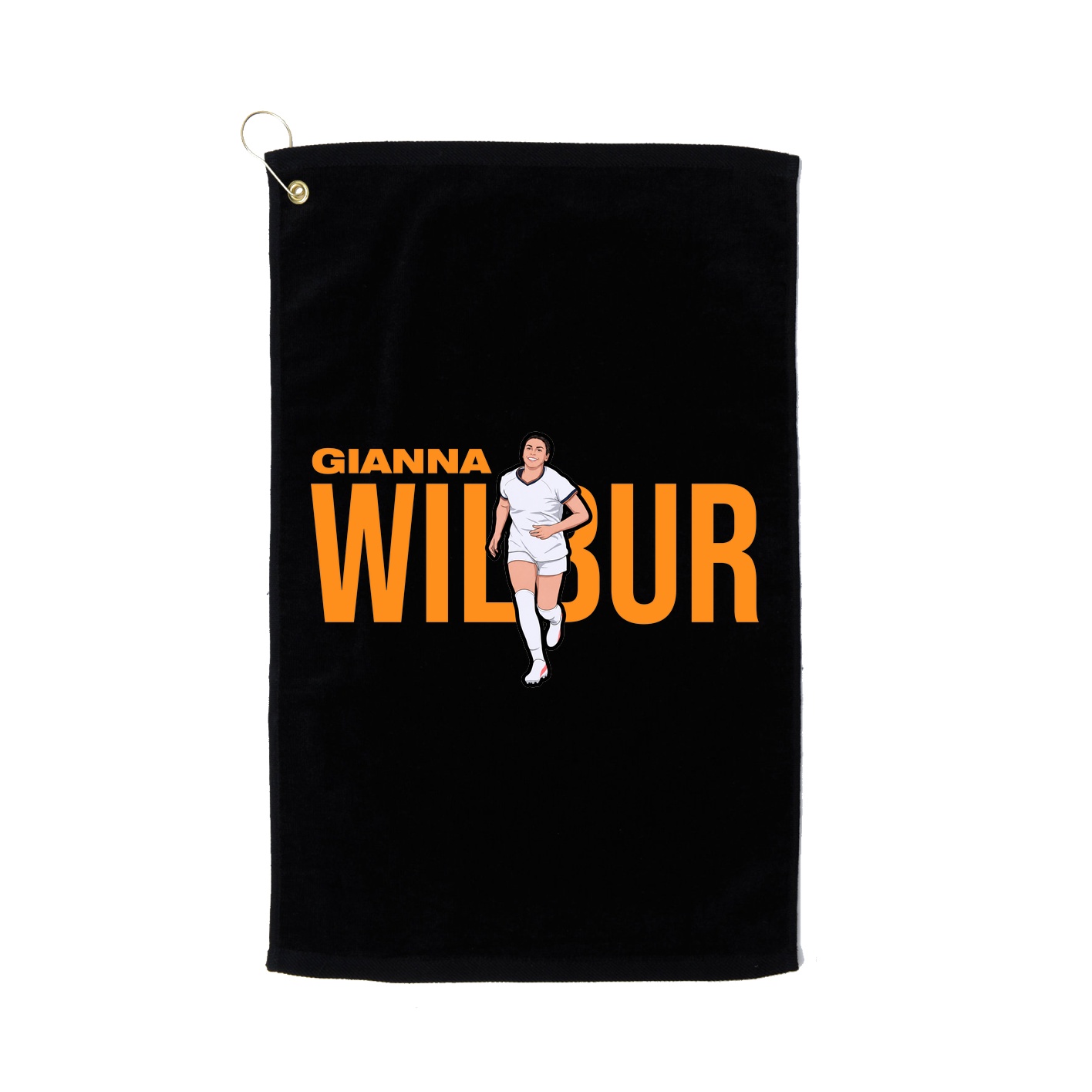 Golf Towel — Player Name in Black