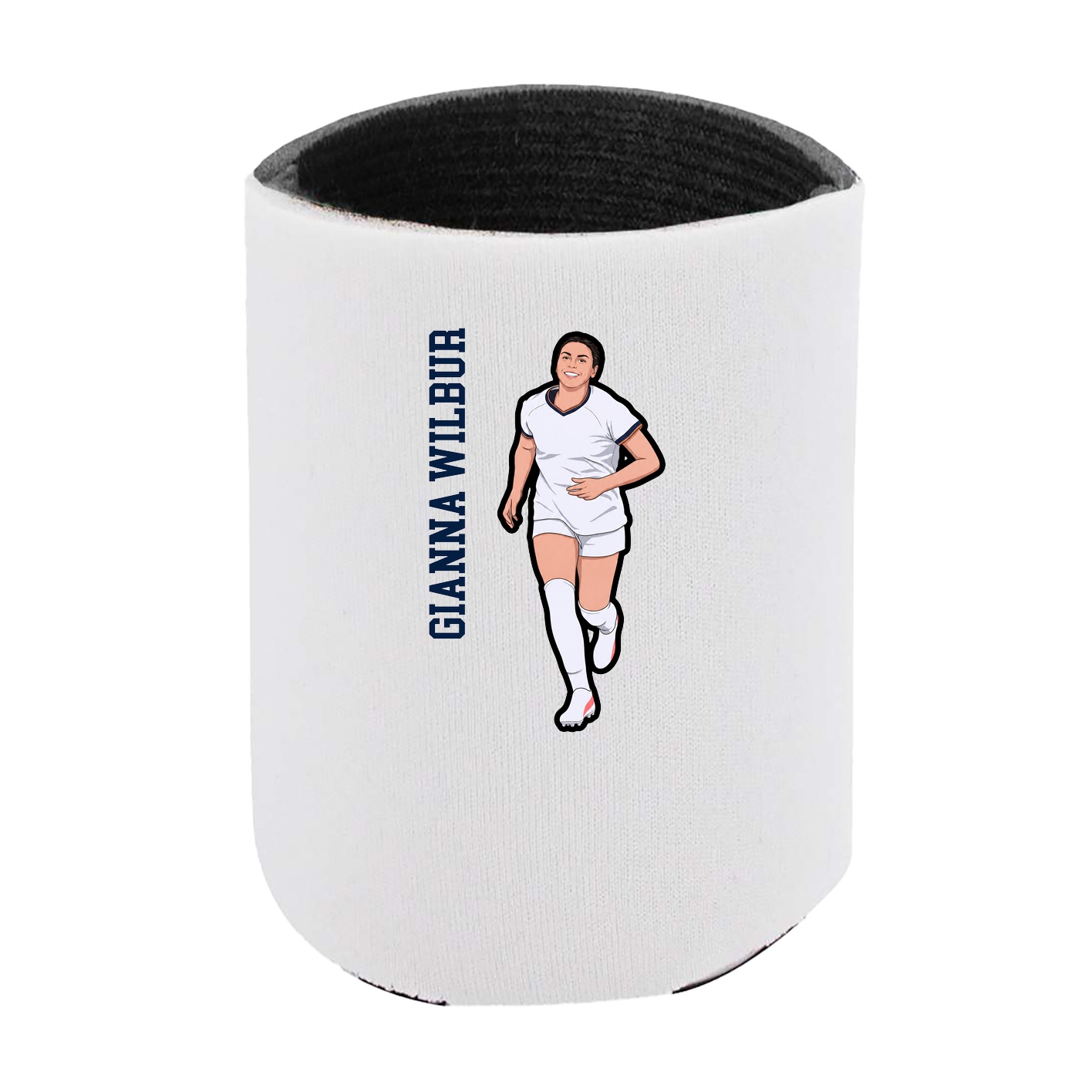 Can Holder — Name Vertical in White