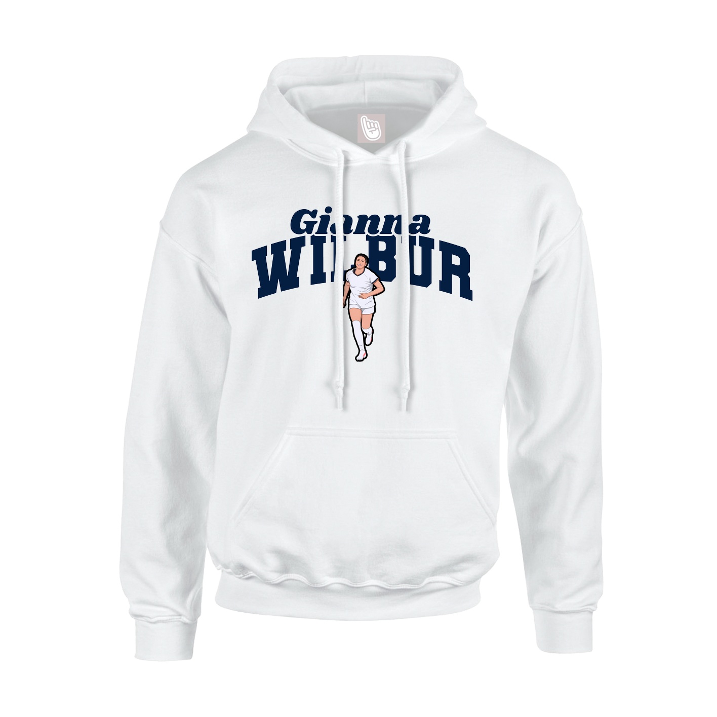 Hoodie — Signature Arch in White