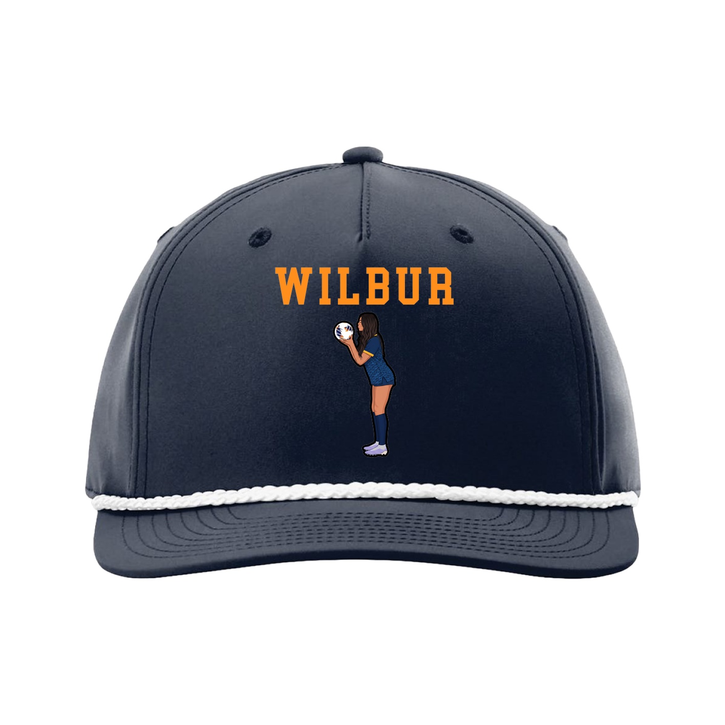 Five-Panel Classic Rope Cap — Shirsey in Navy
