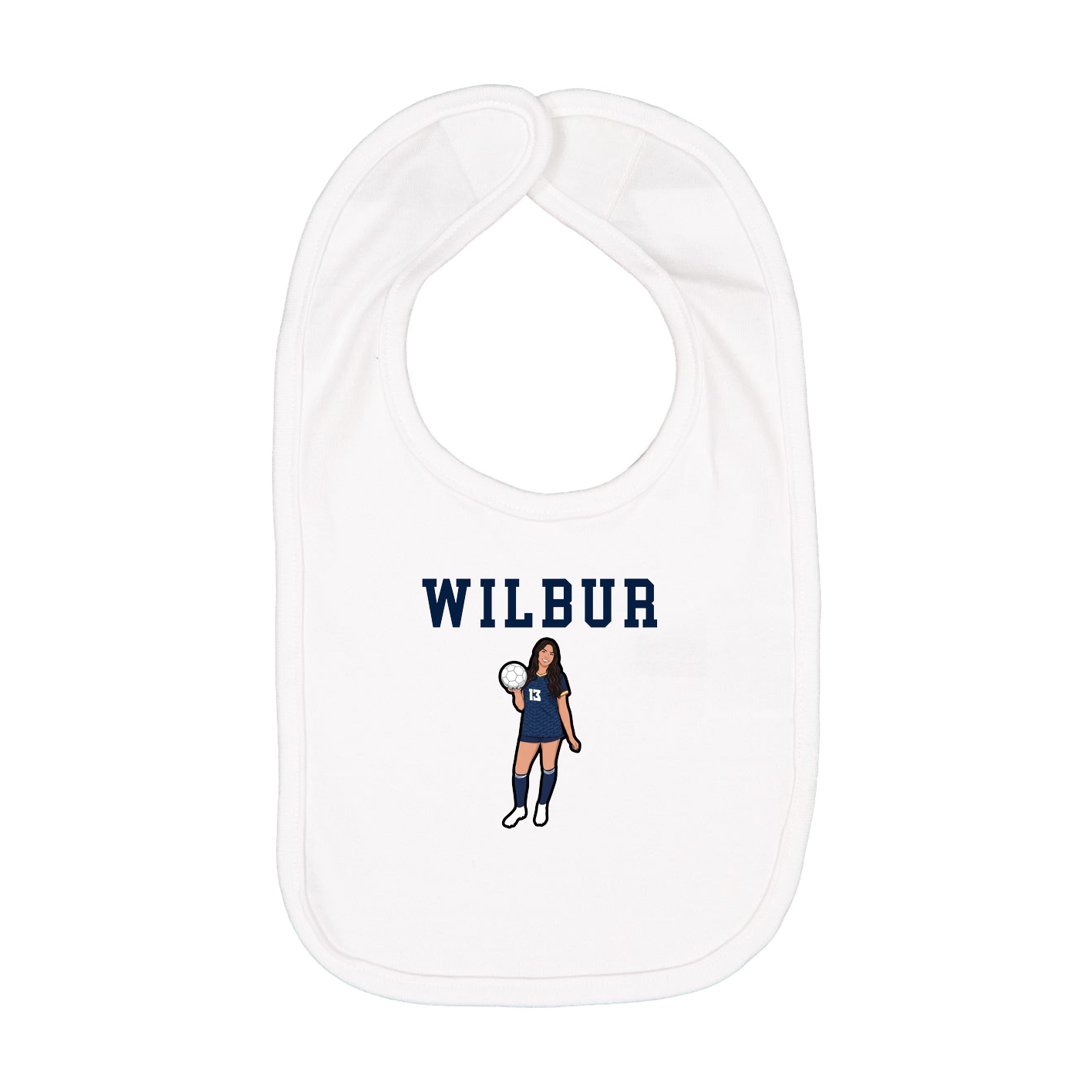 Infant Bib — Shirsey in White