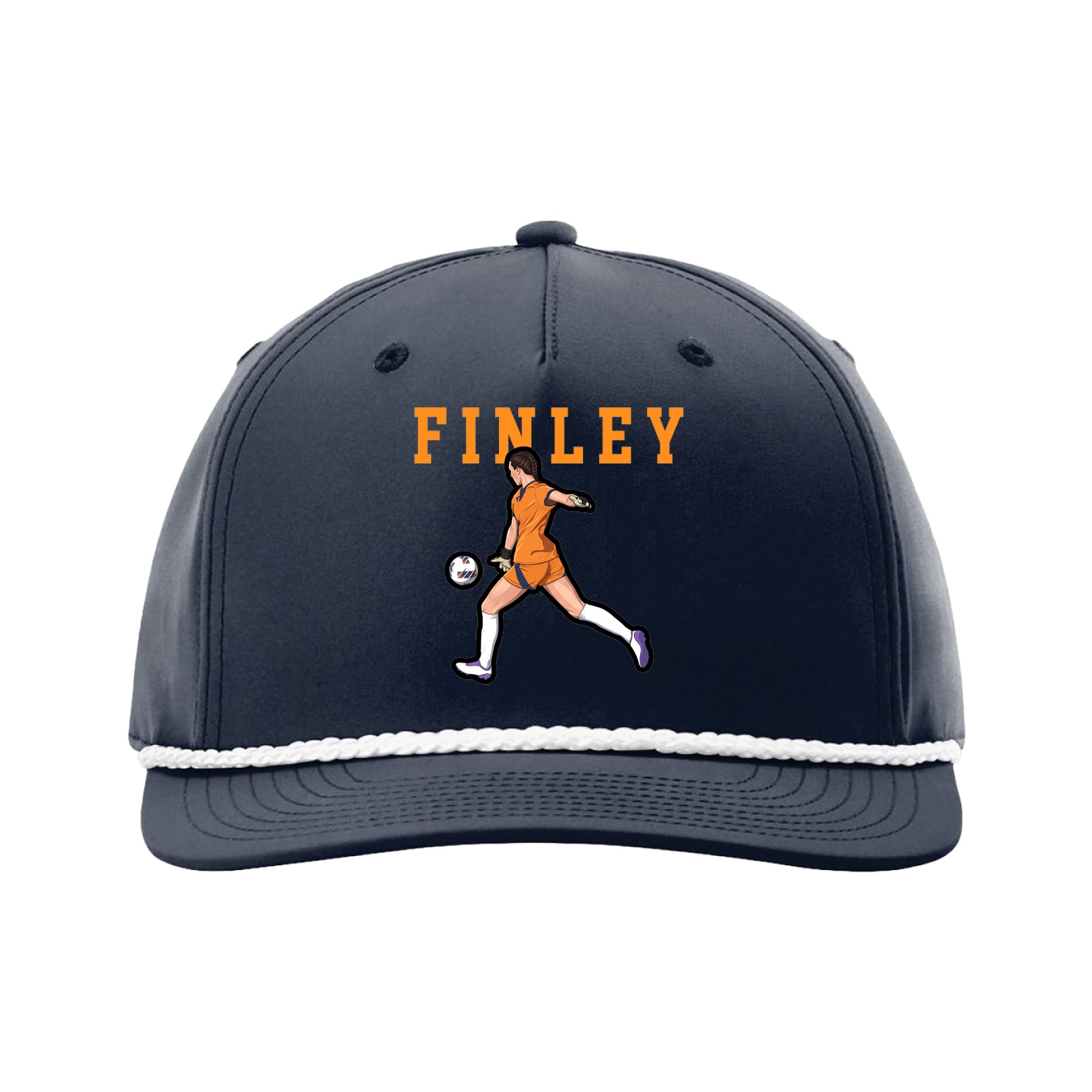 Five-Panel Classic Rope Cap — Shirsey in Navy