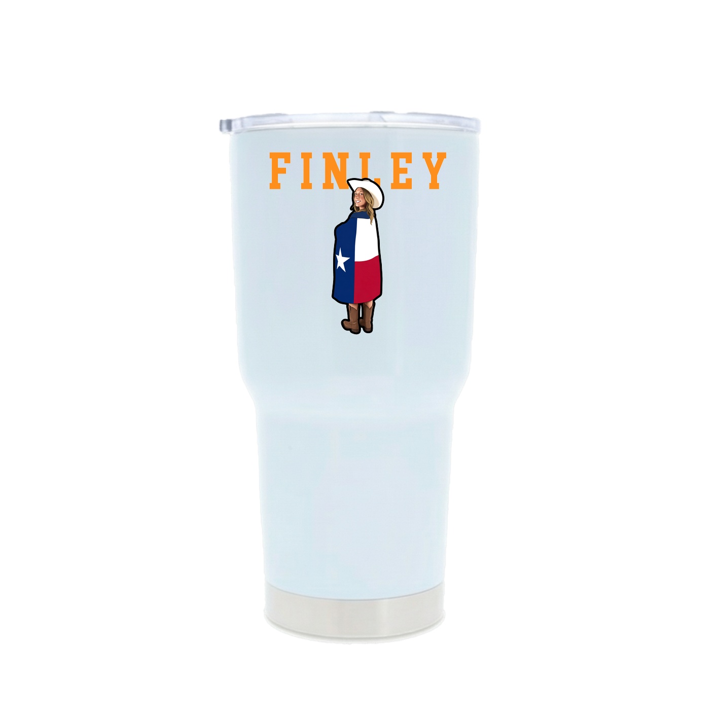 30oz Stainless Steel Tumbler — Shirsey in White