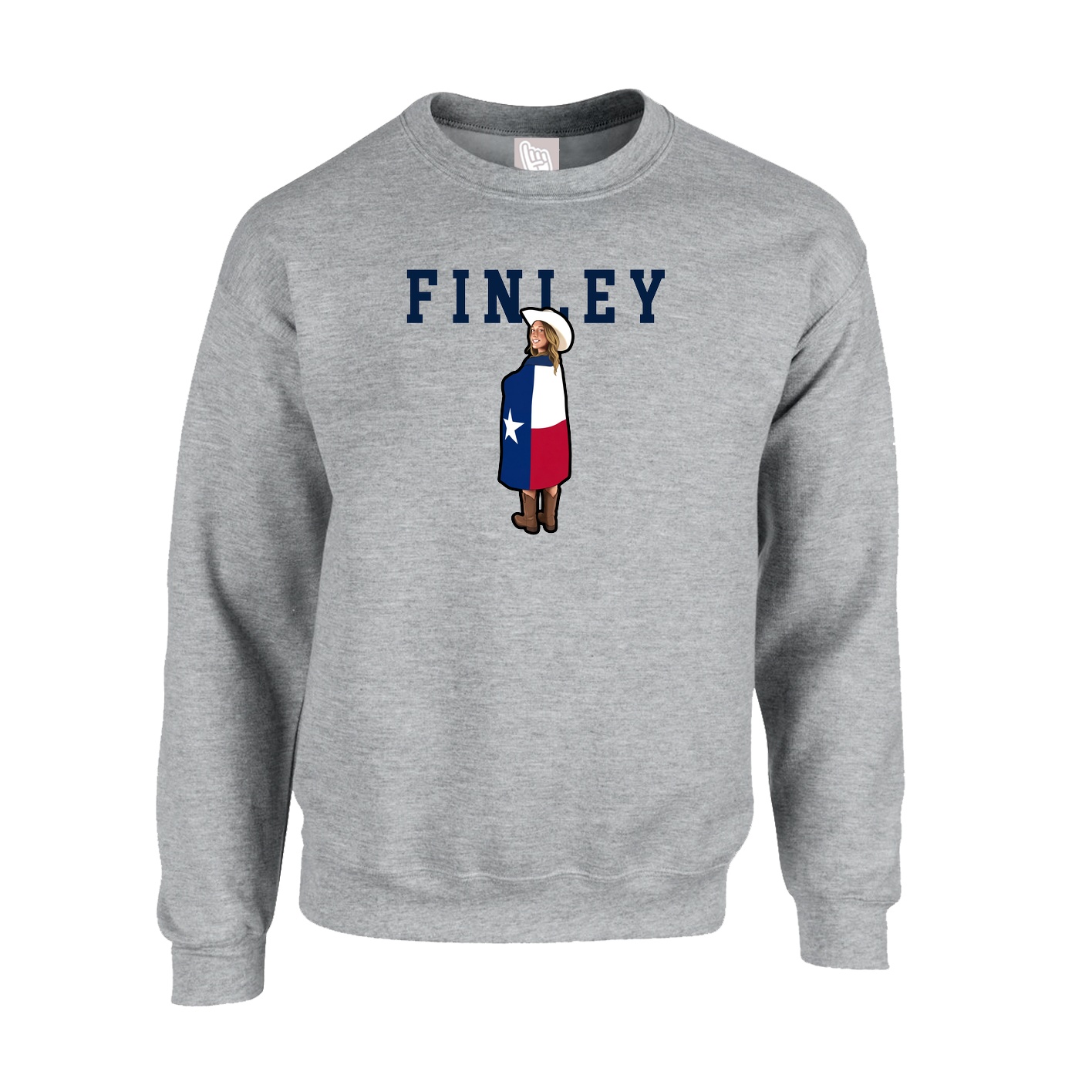 Fleece Crew — Shirsey in Grey