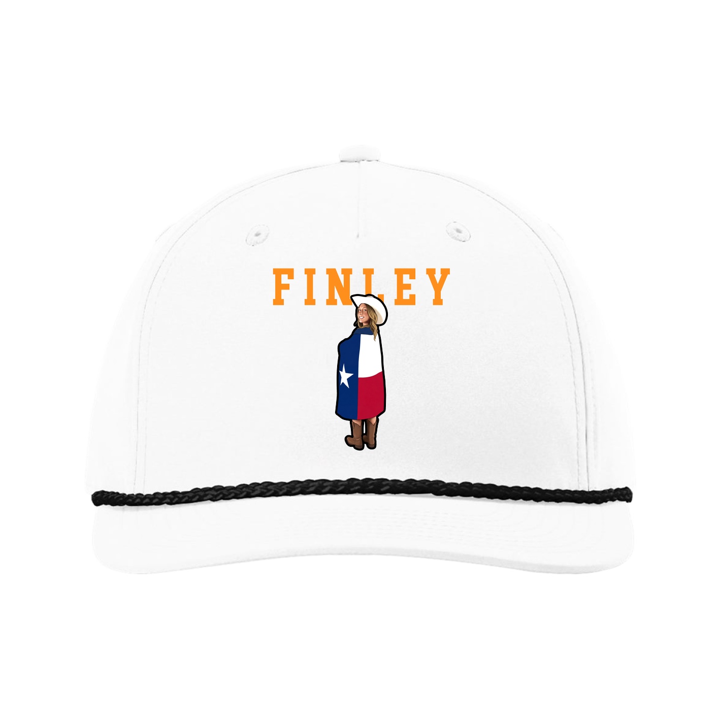 Five-Panel Classic Rope Cap — Shirsey in White