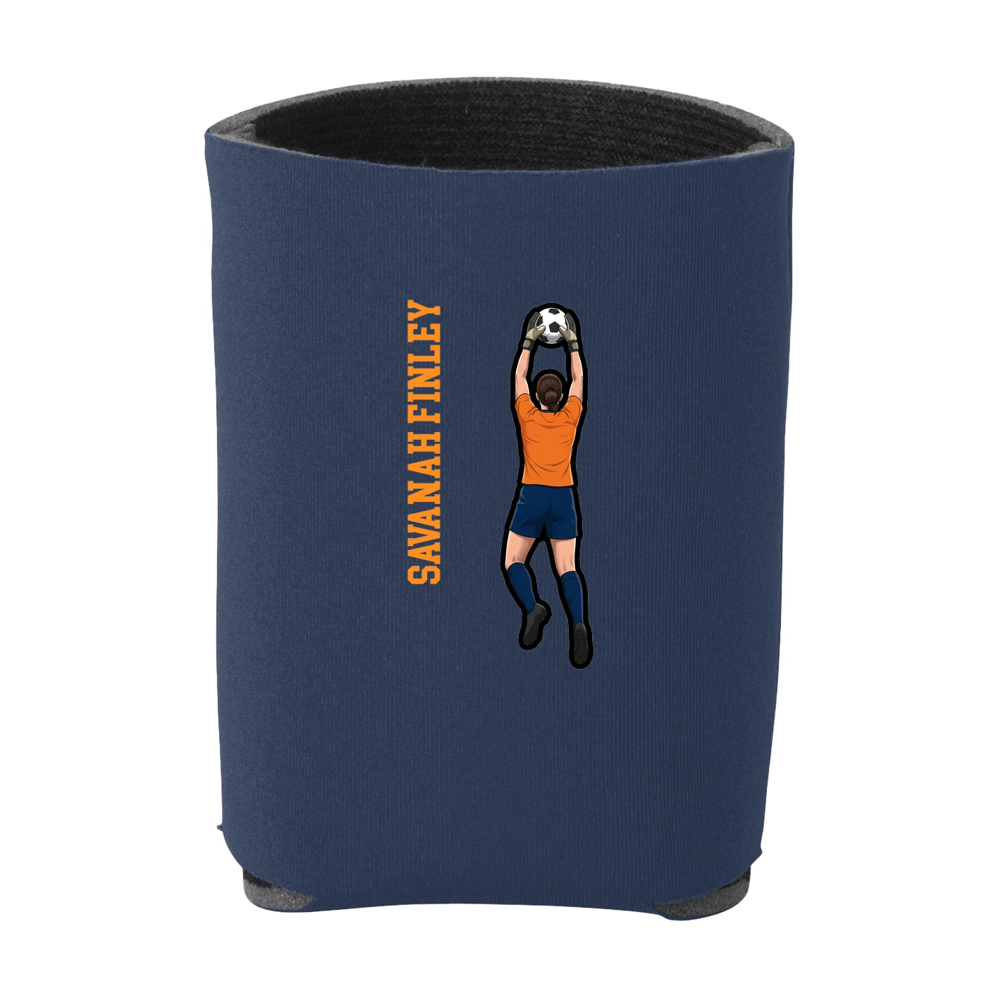 Can Holder — Name Vertical in Navy