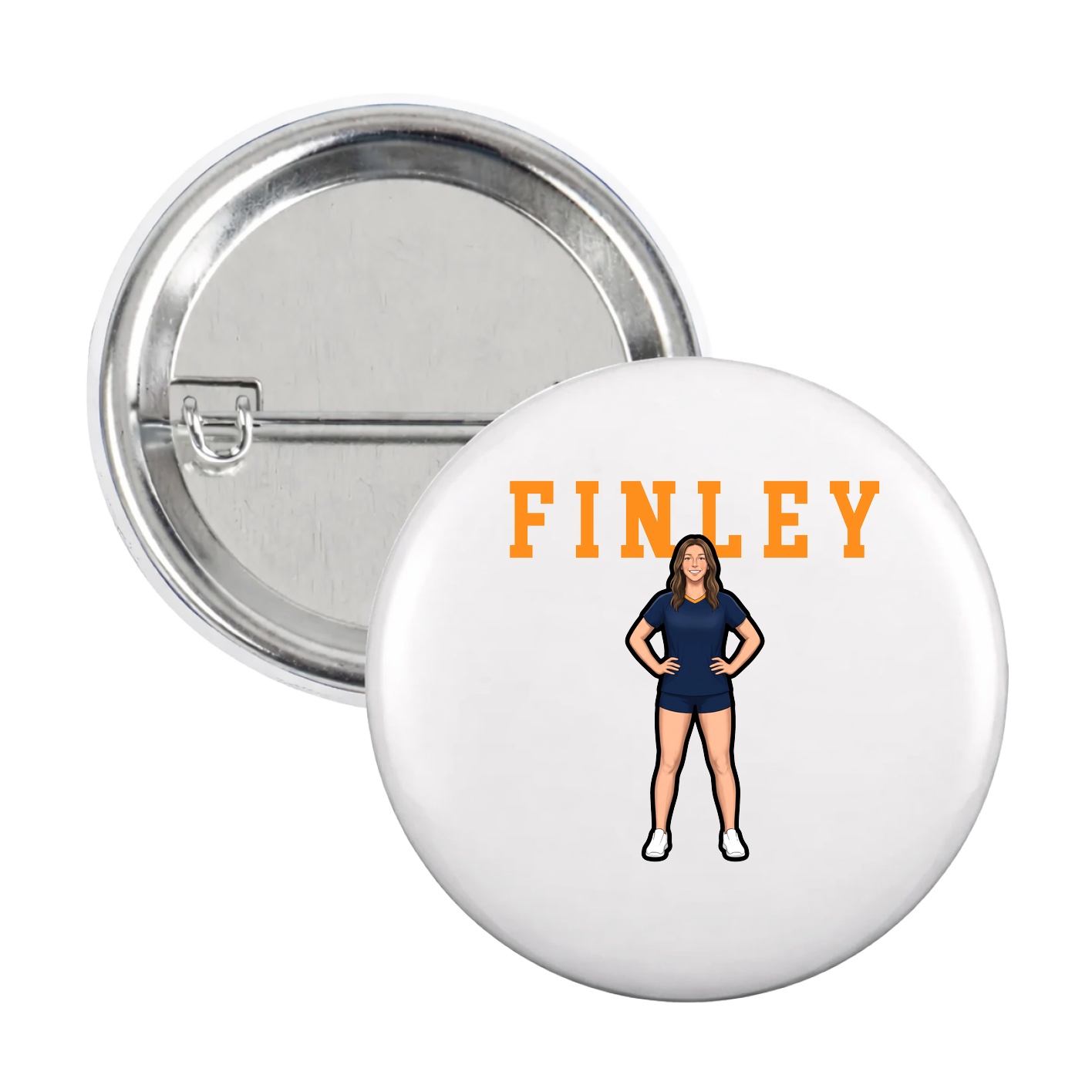 Game Day Button — Shirsey in White