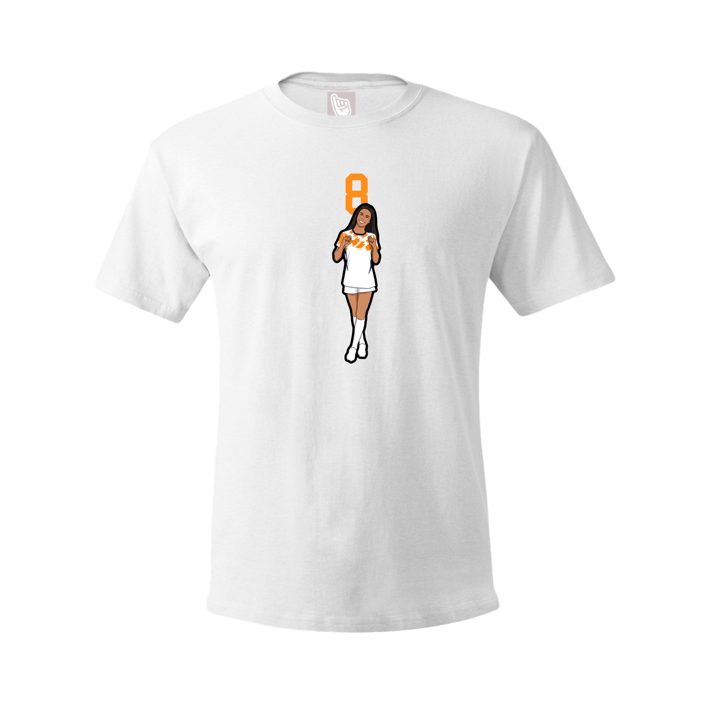 Tee — Number Top in White