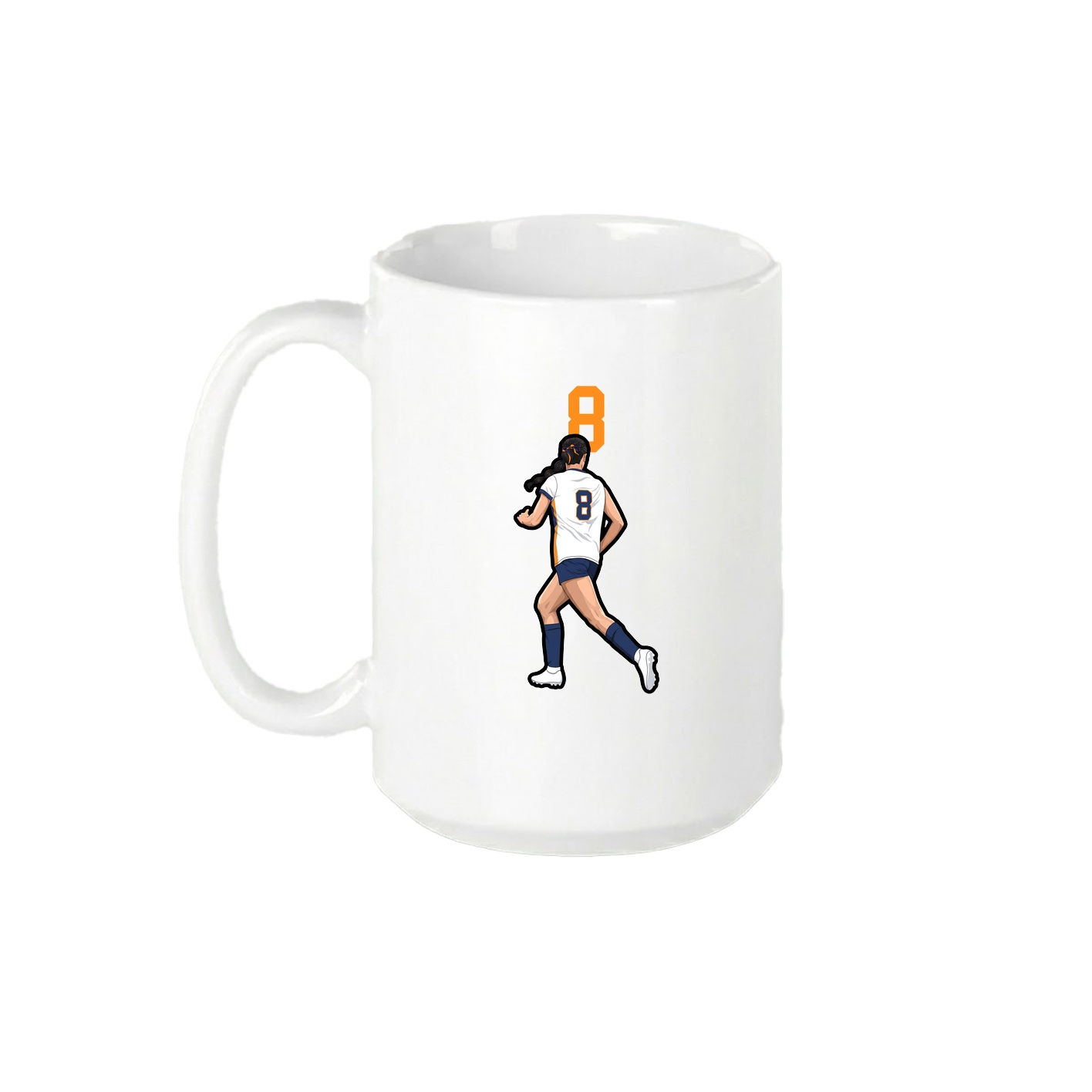 15oz Coffee Mug — Number Top in White