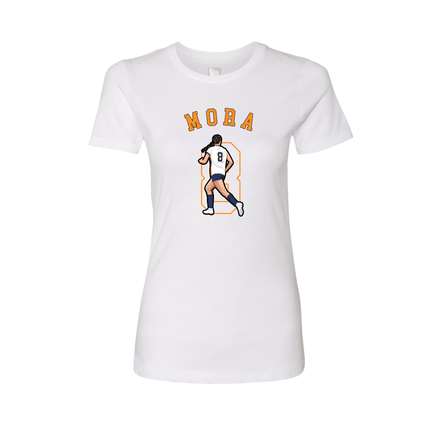 Fitted Women's Tee — Shirsey Arch in White