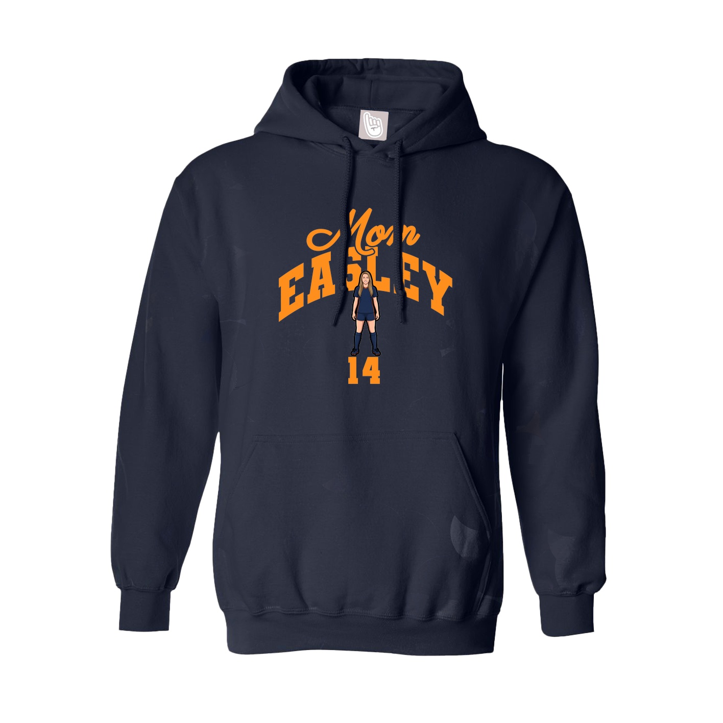 Youth Hoodie — Mothers Day Arch in Navy
