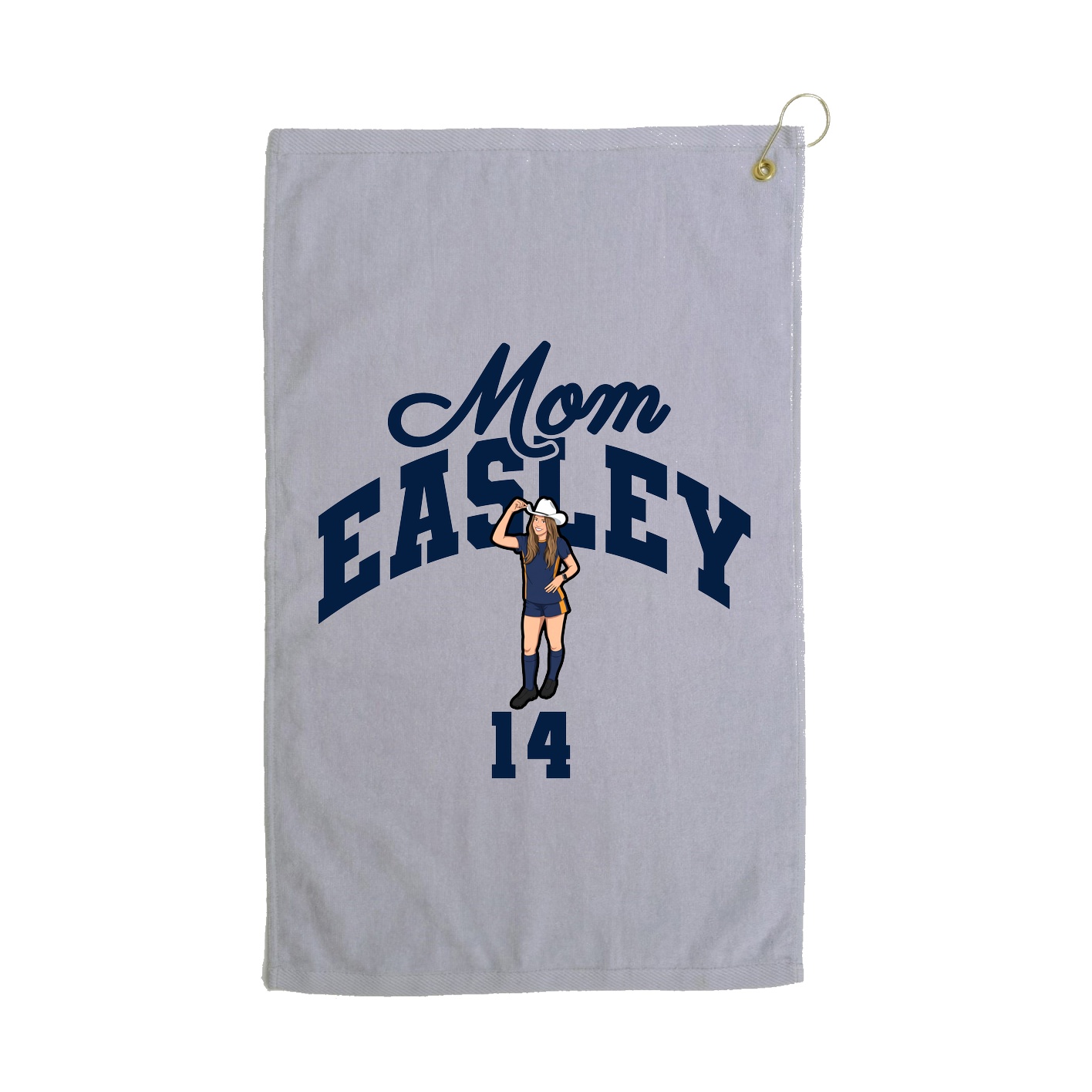 Golf Towel — Mothers Day Arch in Grey