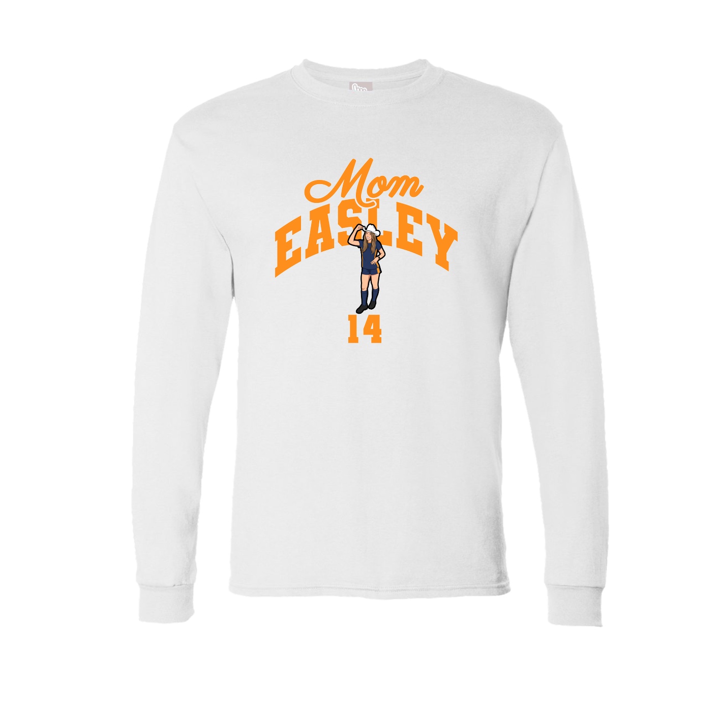 Long Sleeve Tee — Mothers Day Arch in White