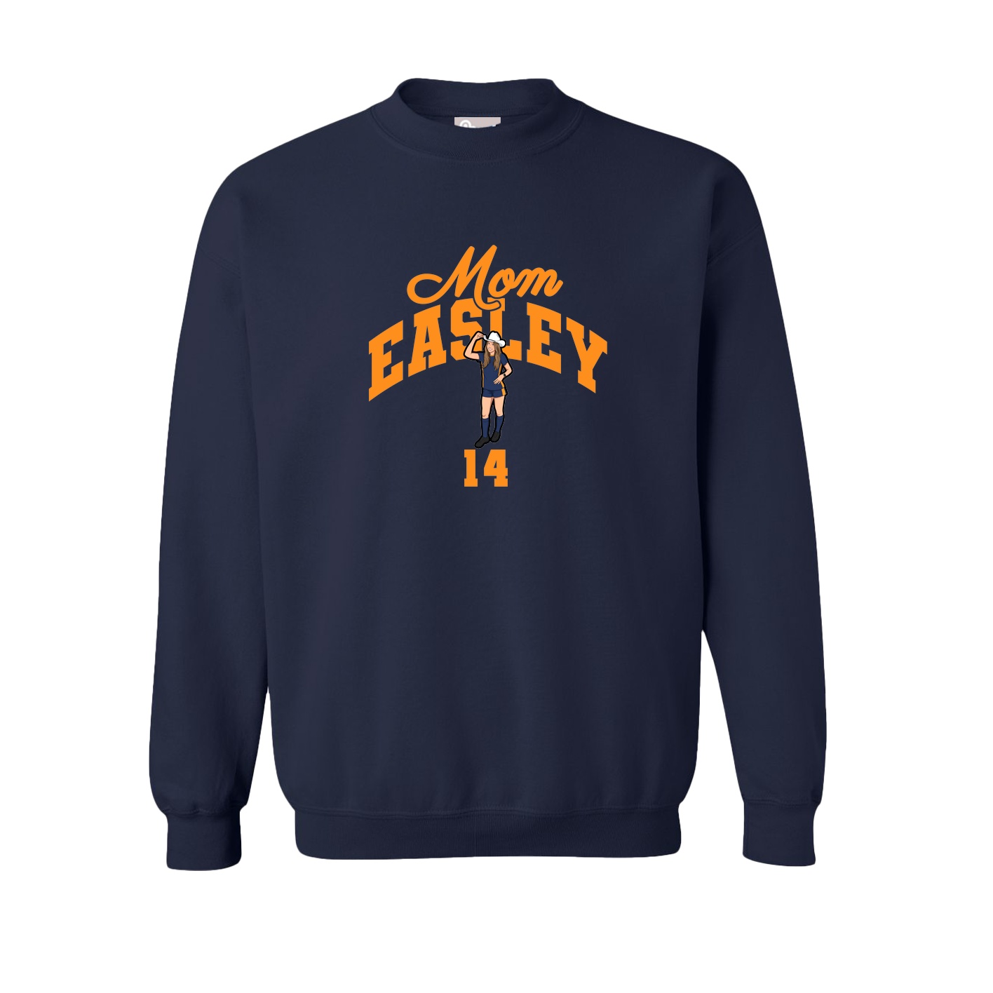 Fleece Crew — Mothers Day Arch in Navy
