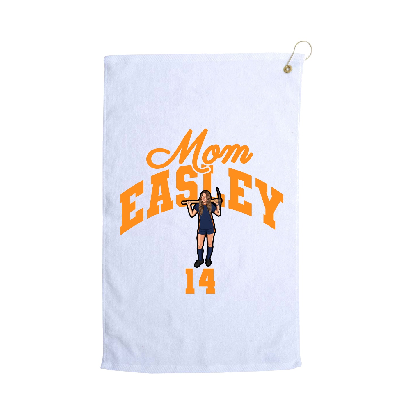 Golf Towel — Mothers Day Arch in White