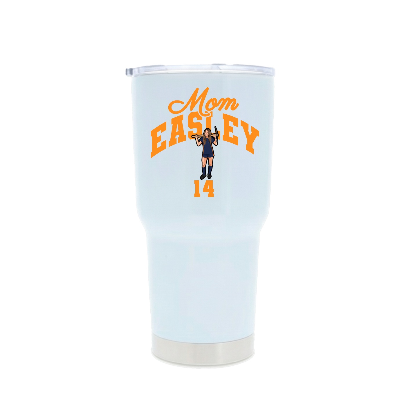 30oz Stainless Steel Tumbler — Mothers Day Arch in White