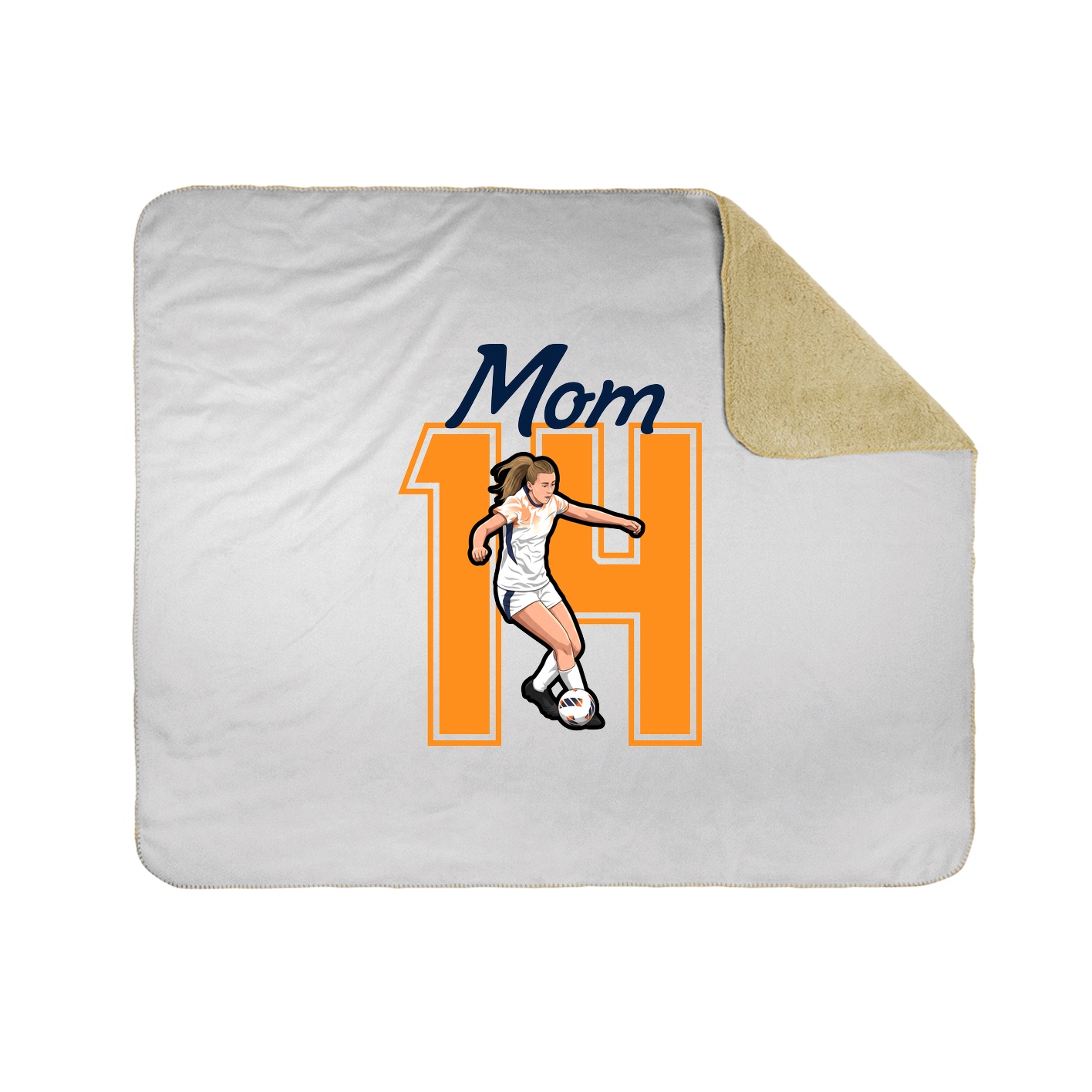 Throw Blanket — Mothers Day Shirsey in White
