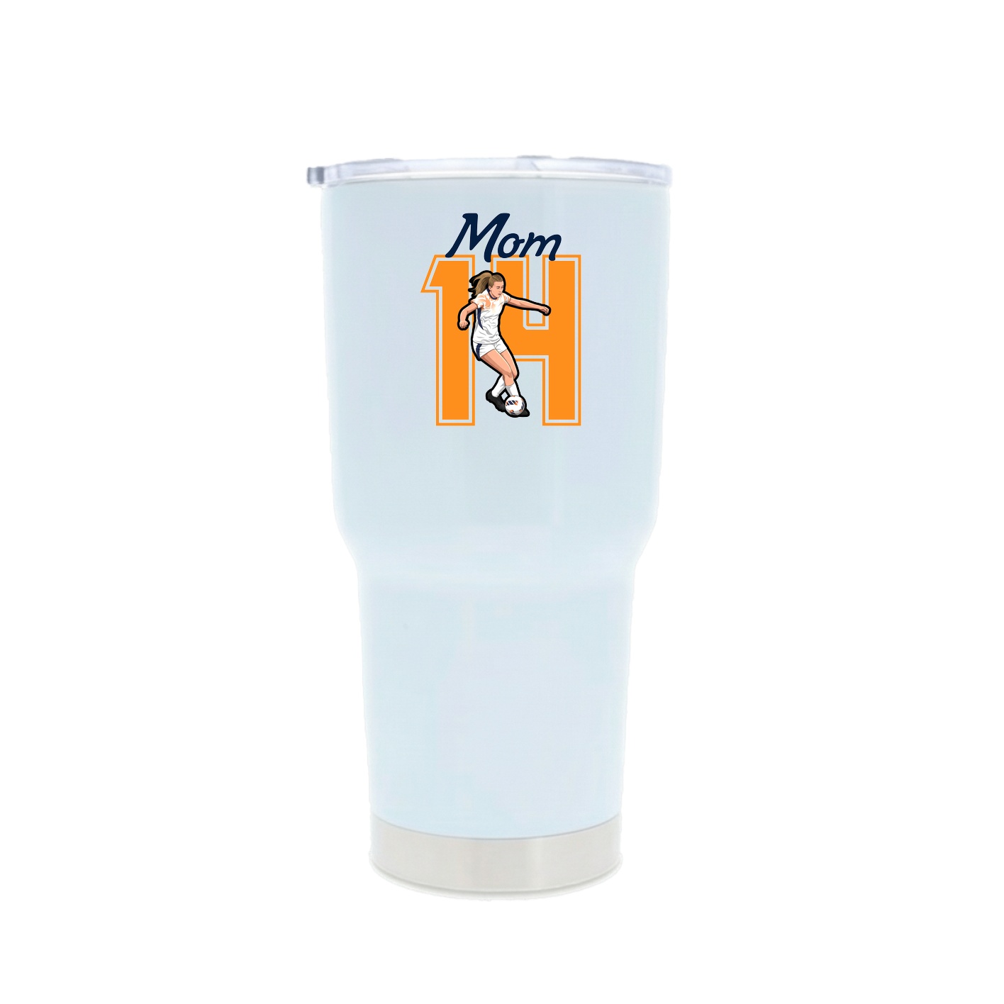 30oz Stainless Steel Tumbler — Mothers Day Shirsey in White