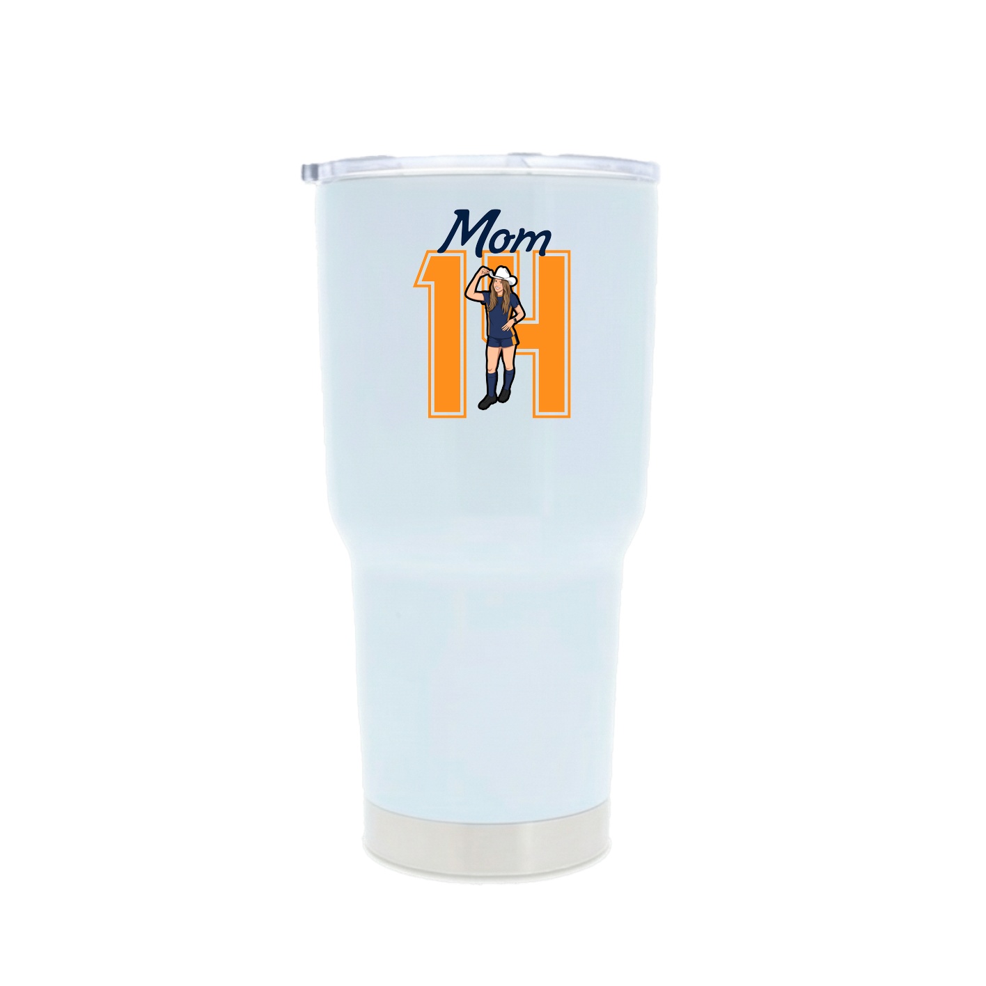30oz Stainless Steel Tumbler — Mothers Day Shirsey in White