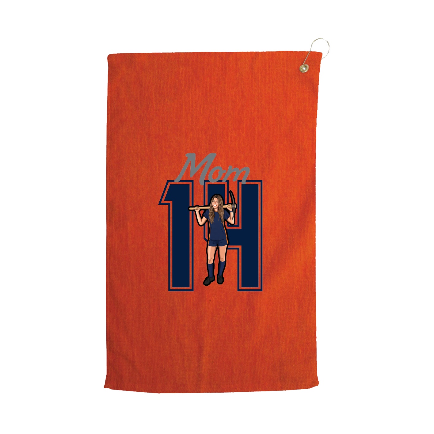 Golf Towel — Mothers Day Shirsey in Orange