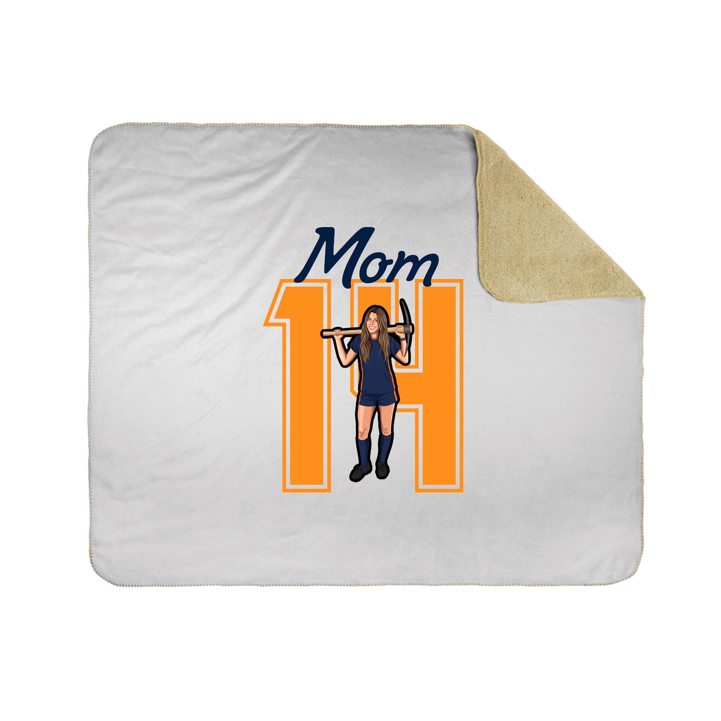 Throw Blanket — Mothers Day Shirsey in White