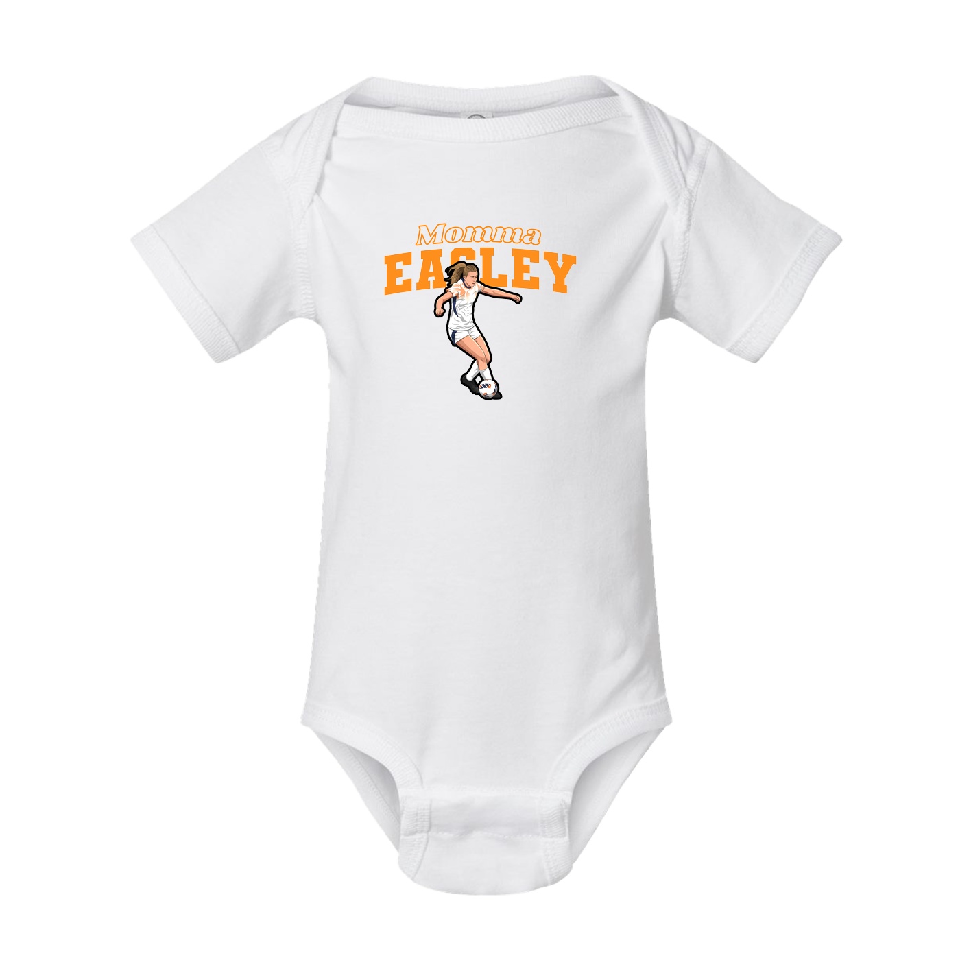 Baby Onesie — Mothers Day Block in White