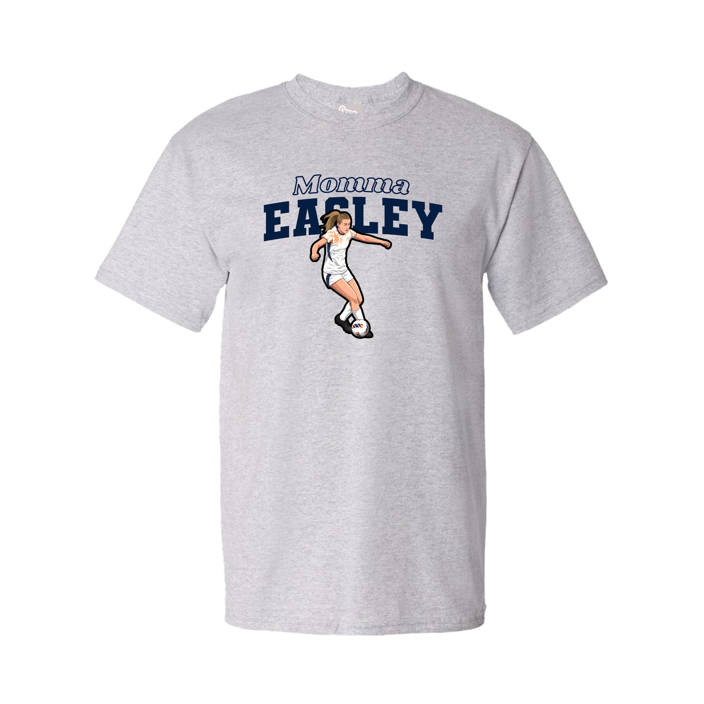 Youth Tee — Mothers Day Block in Grey