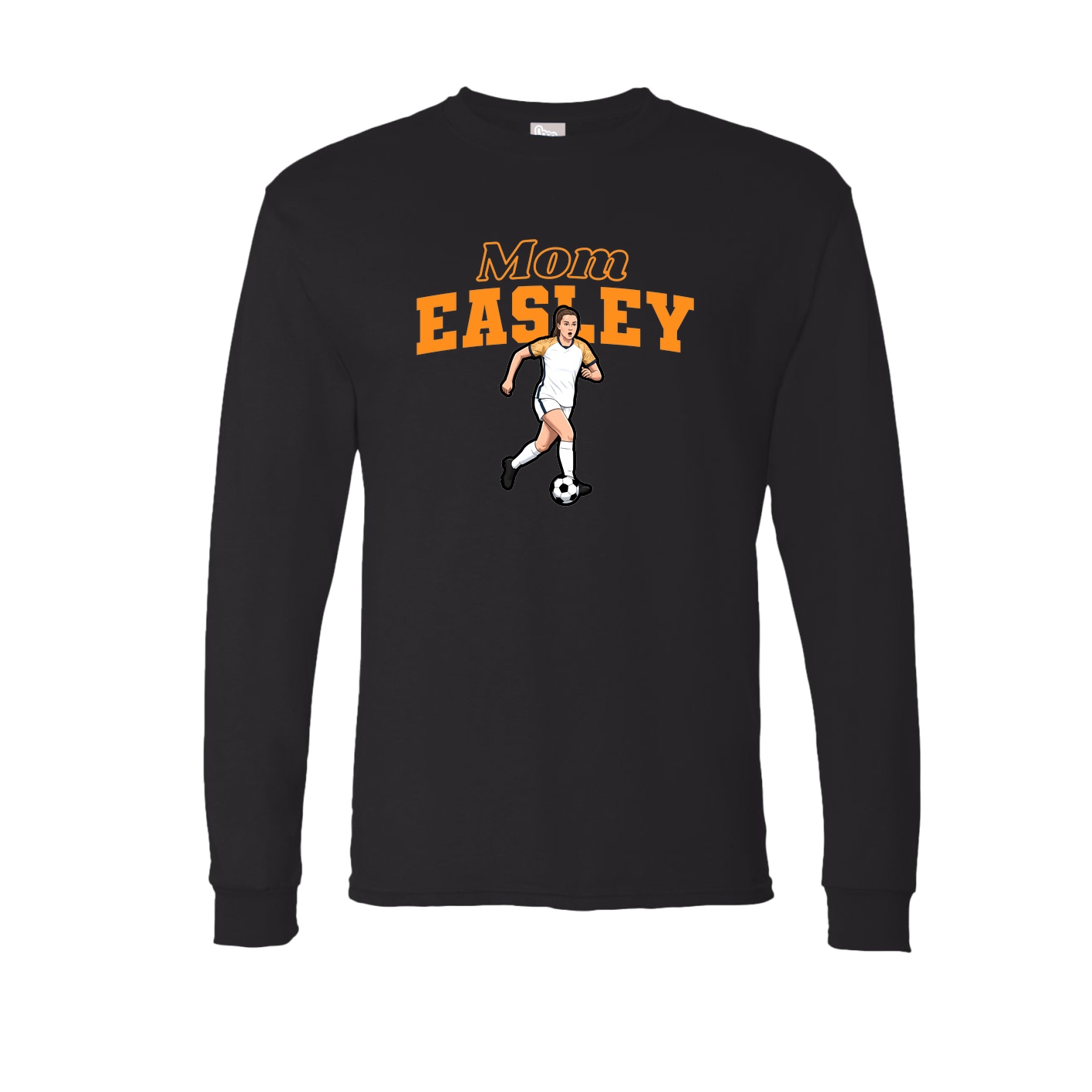 Long Sleeve Tee — Mothers Day Block in Black