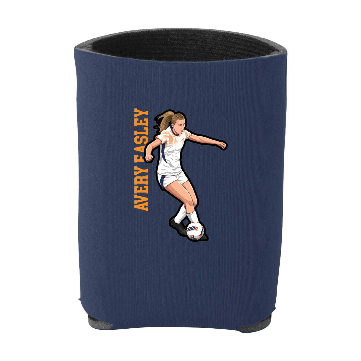 Can Holder — Name Vertical in Navy