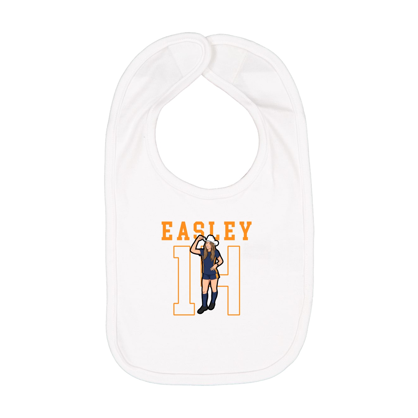 Infant Bib — Shirsey in White