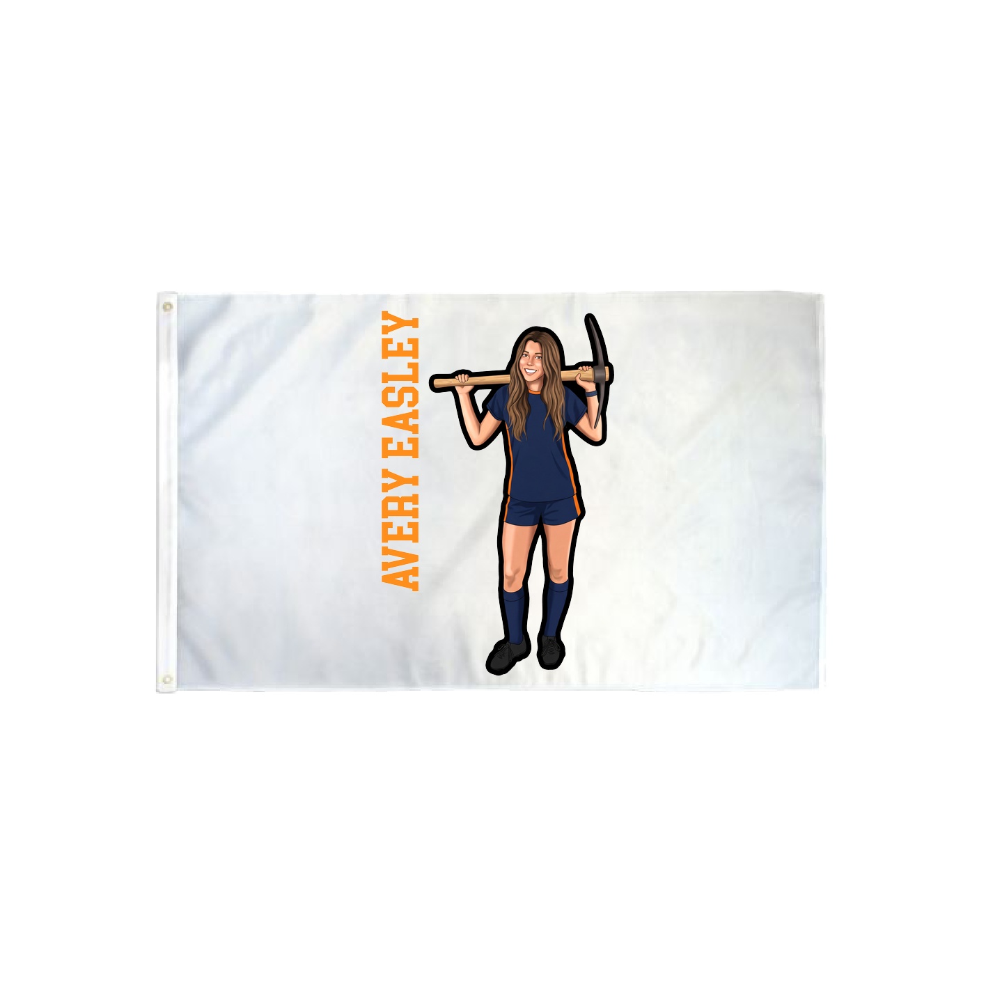 3x5 Flag — Name Vertical in Classic