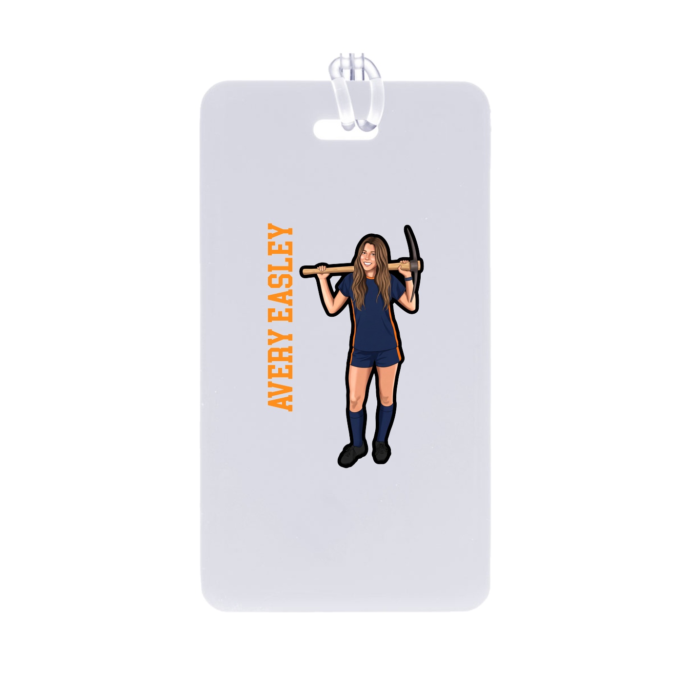 Bag Tag — Name Vertical in Classic
