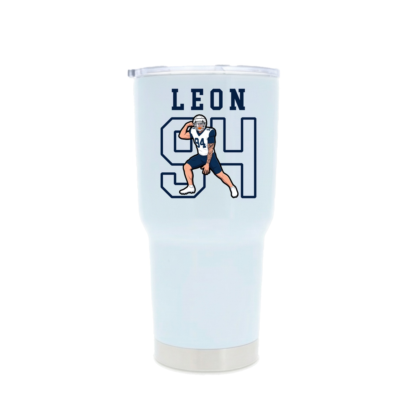30oz Stainless Steel Tumbler — Shirsey in White