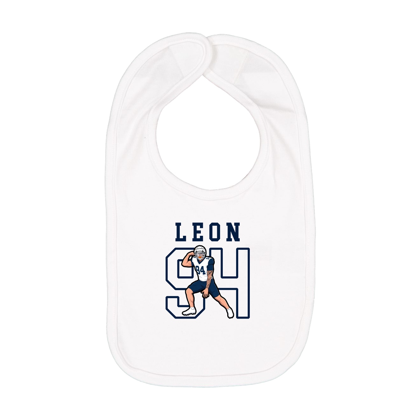 Infant Bib — Shirsey in White
