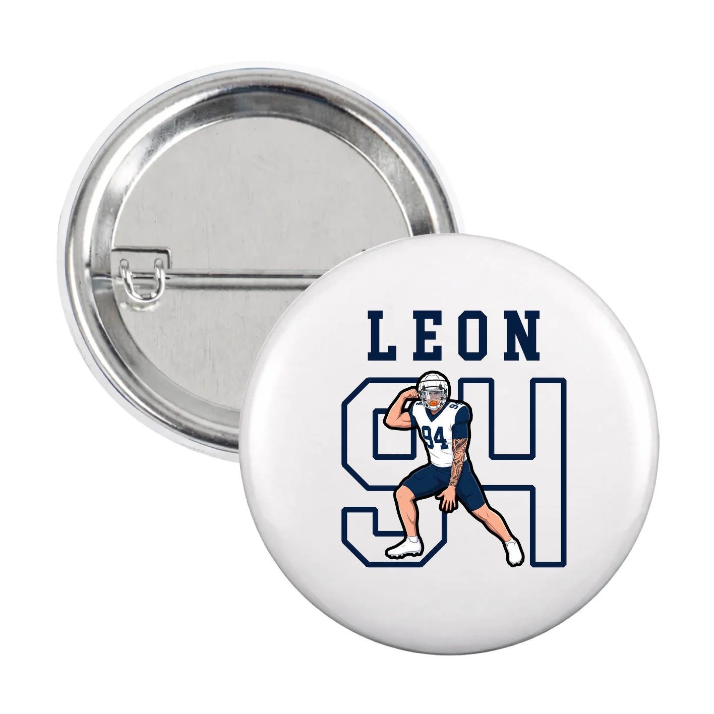 Game Day Button — Shirsey in White