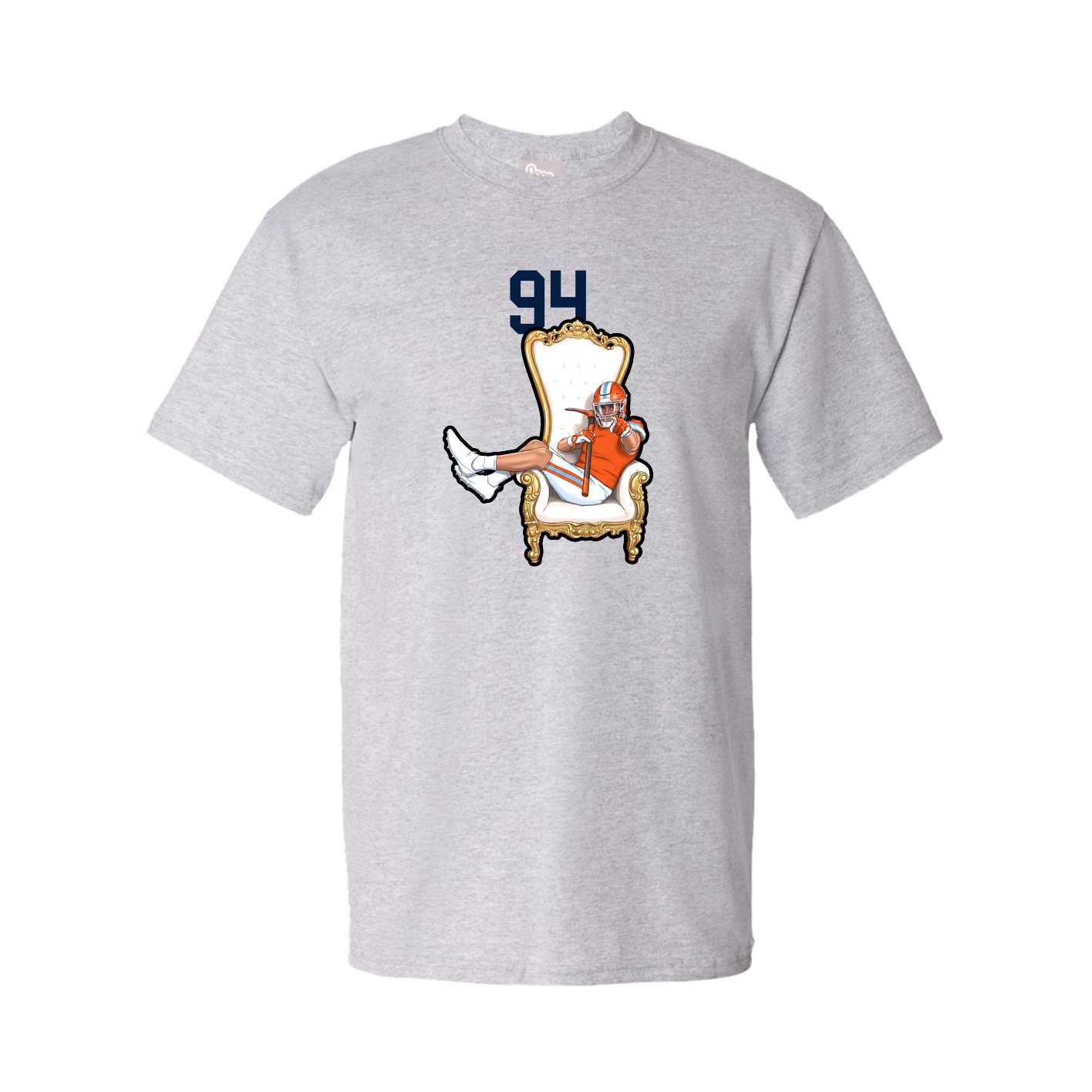 Youth Tee — Number Top in Grey