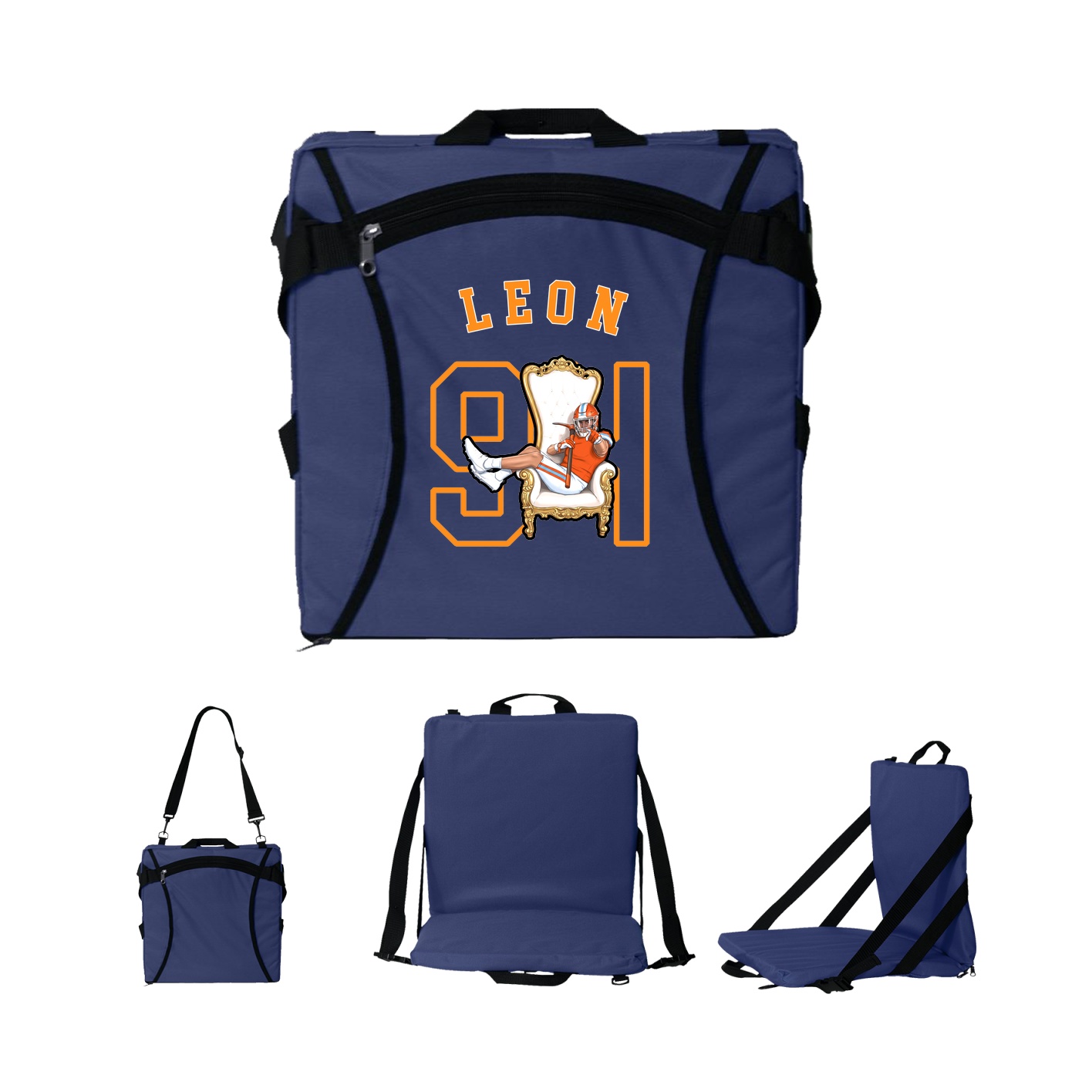 Folding Stadium Seat — Shirsey Arch in Navy