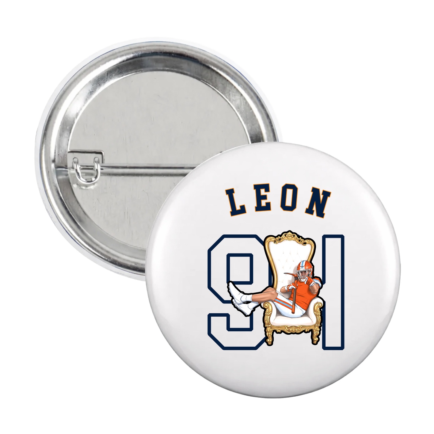 Game Day Button — Shirsey Arch in White