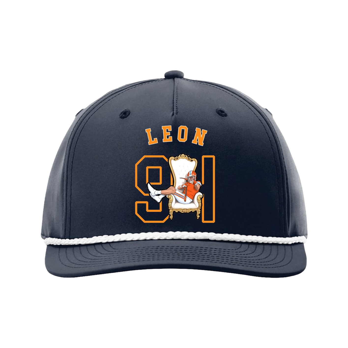 Five-Panel Classic Rope Cap — Shirsey Arch in Navy