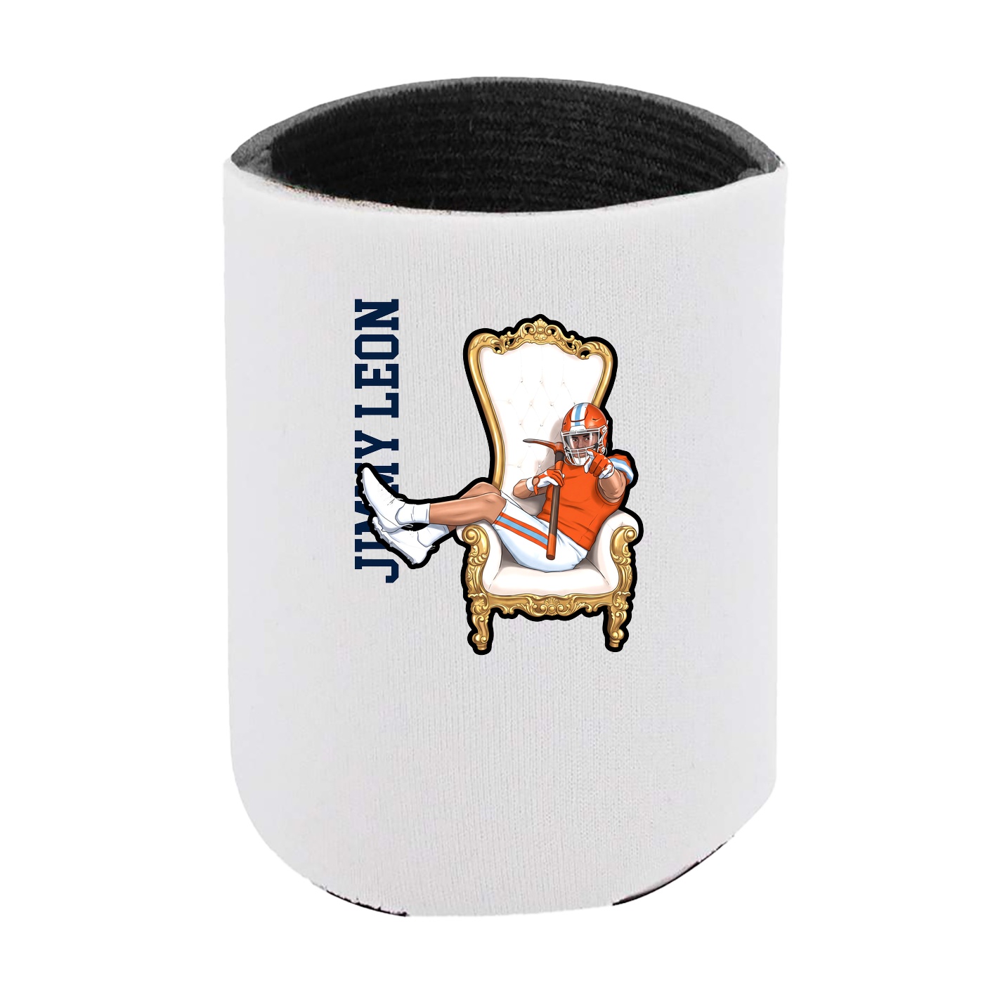 Can Holder — Name Vertical in White