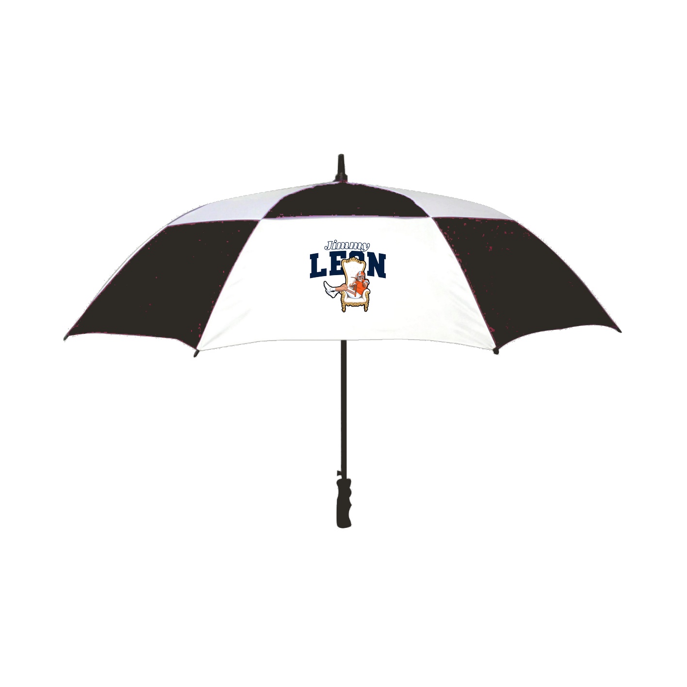 Golf Umbrella — Name Arch in Black