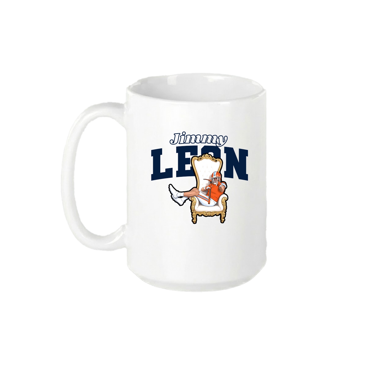 15oz Coffee Mug — Name Arch in White