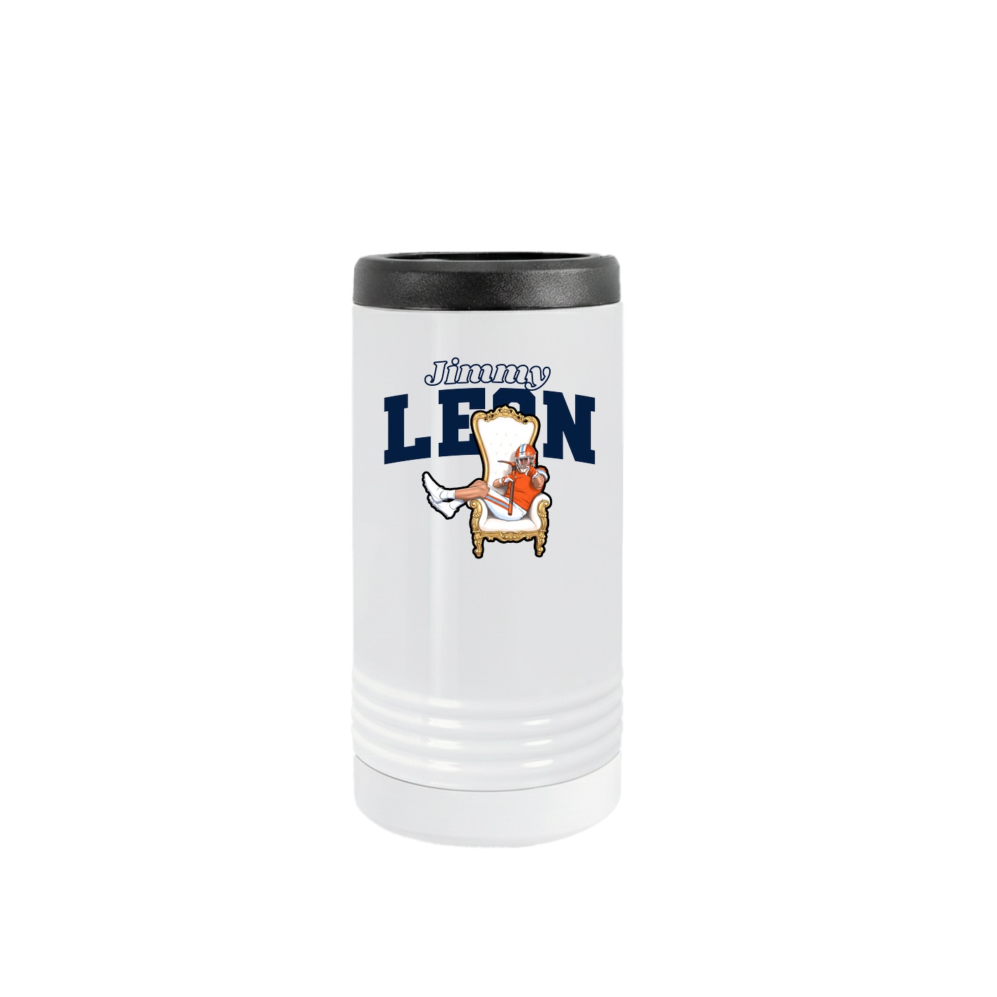 Slim Beverage Holder — Name Arch in White