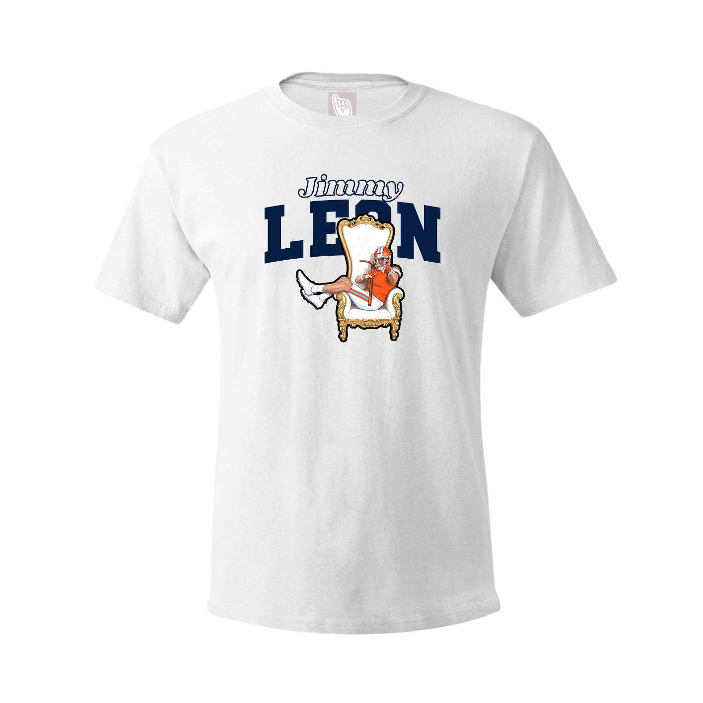 Youth Tee — Name Arch in White