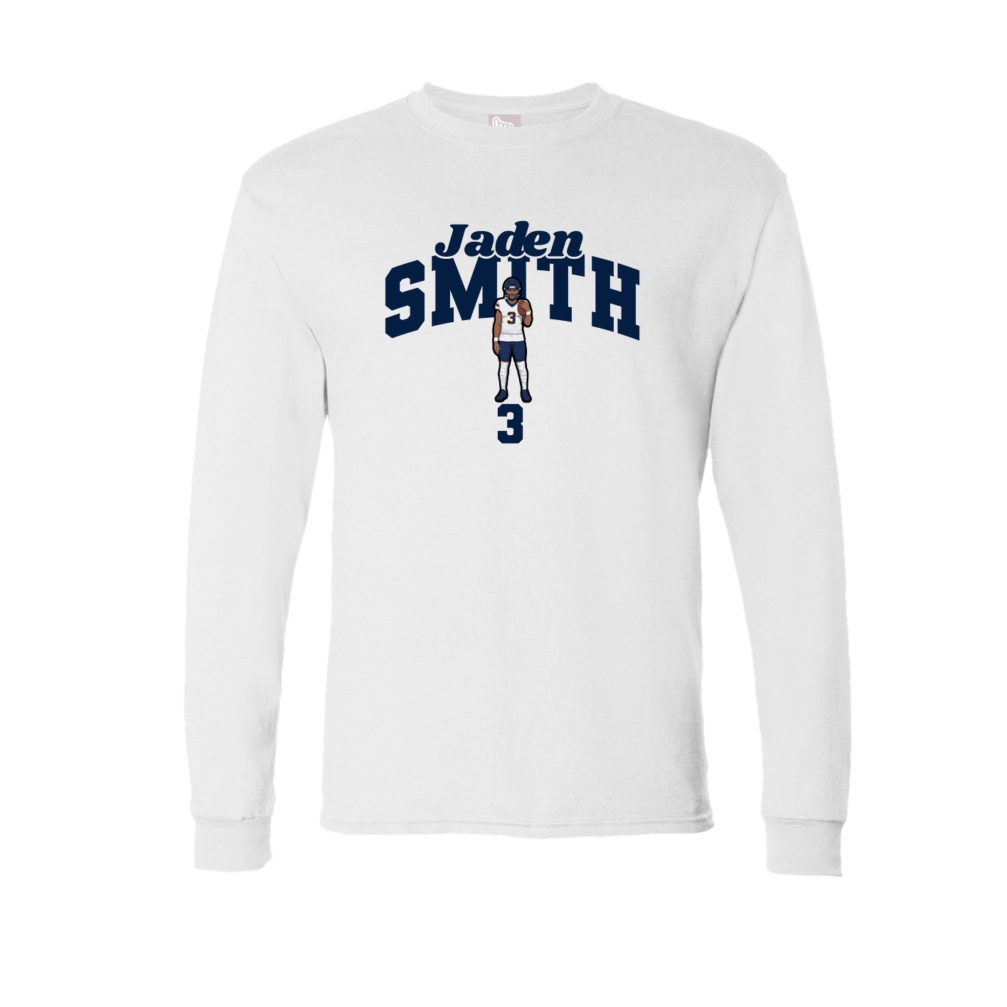 Long Sleeve Tee — Signature Arch in White