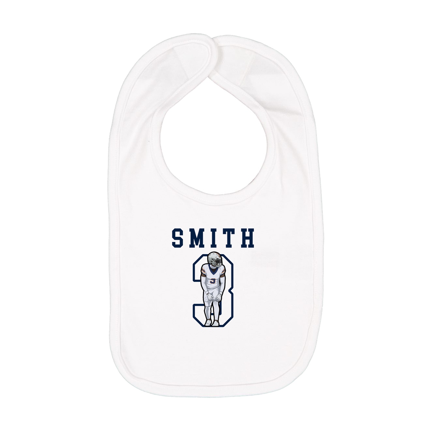 Infant Bib — Shirsey in White