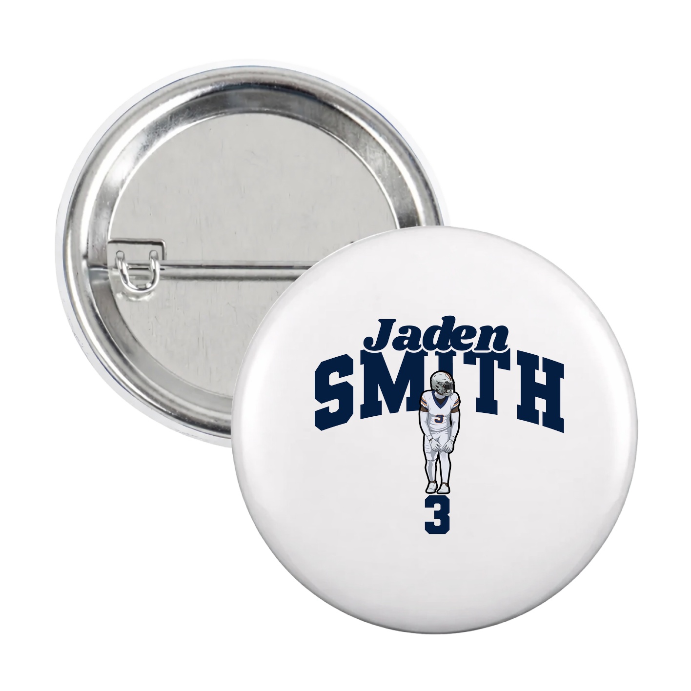 Game Day Button — Signature Arch in White