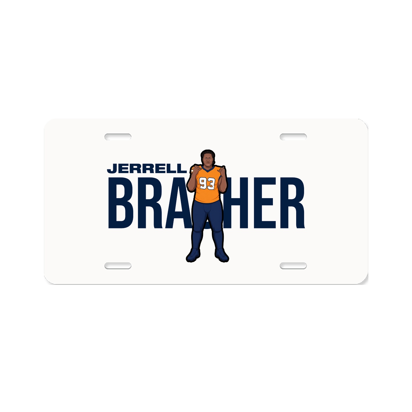 License Plate — Player Name in Classic