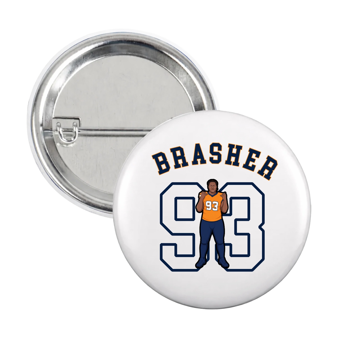 Game Day Button — Shirsey Arch in White