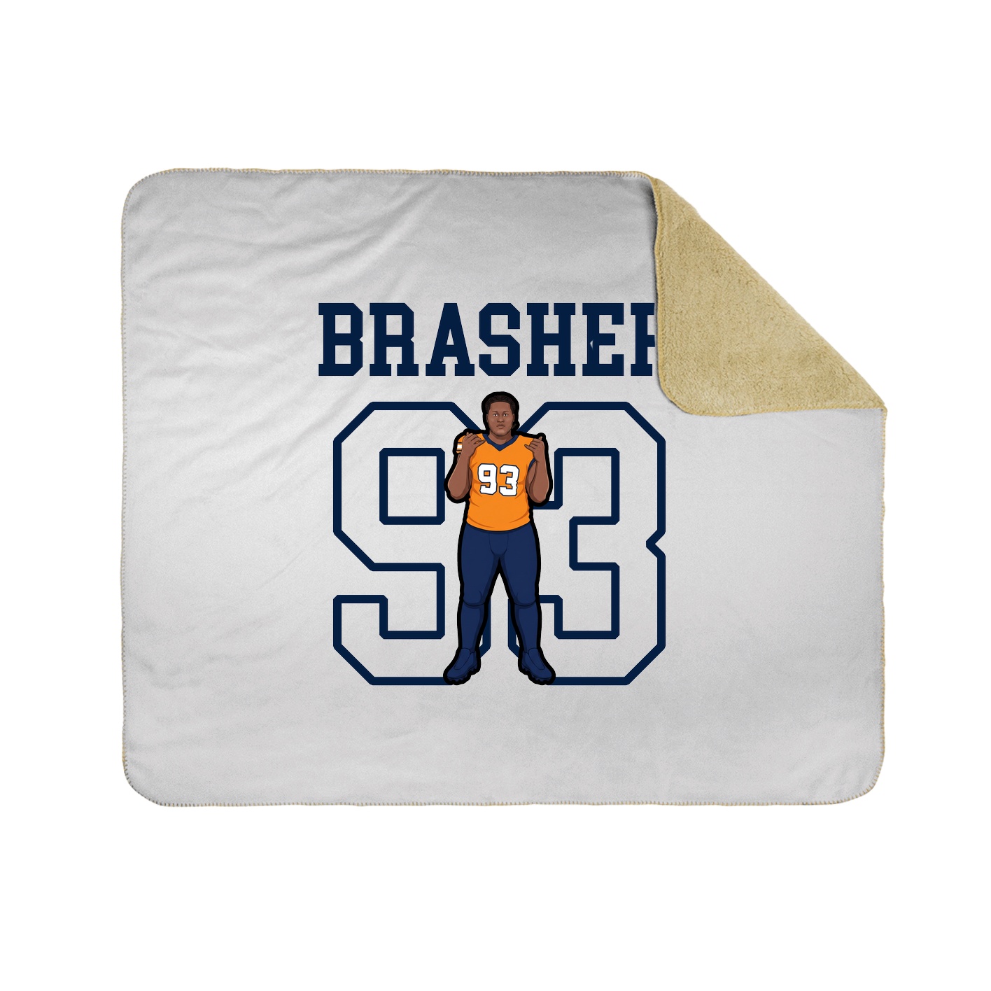 Throw Blanket — Shirsey in White